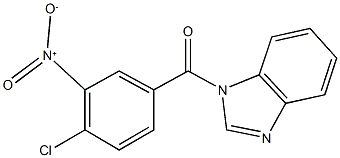 1-({4-chloro-3-nitrophenyl}carbonyl)-1H-benzimidazole Structure