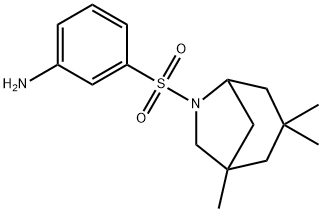 3-[(1,3,3-trimethyl-6-azabicyclo[3.2.1]oct-6-yl)sulfonyl]phenylamine Structure