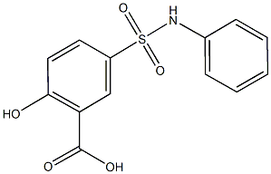 5-(anilinosulfonyl)-2-hydroxybenzoic acid Structure