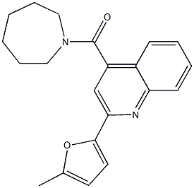 4-(1-azepanylcarbonyl)-2-(5-methyl-2-furyl)quinoline Structure