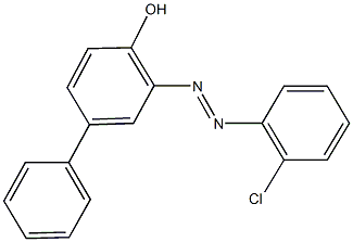 3-[(2-chlorophenyl)diazenyl][1,1'-biphenyl]-4-ol 구조식 이미지