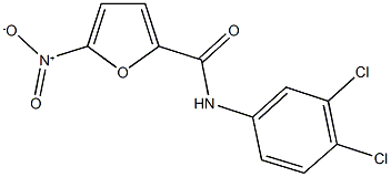 N-(3,4-dichlorophenyl)-5-nitro-2-furamide 구조식 이미지