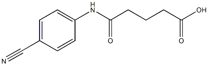 5-(4-cyanoanilino)-5-oxopentanoic acid Structure