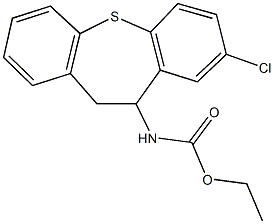 ethyl 8-chloro-10,11-dihydrodibenzo[b,f]thiepin-10-ylcarbamate 구조식 이미지