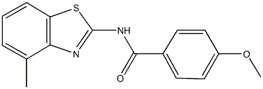 4-methoxy-N-(4-methyl-1,3-benzothiazol-2-yl)benzamide 구조식 이미지