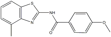 4-methoxy-N-(4-methyl-1,3-benzothiazol-2-yl)benzamide Structure