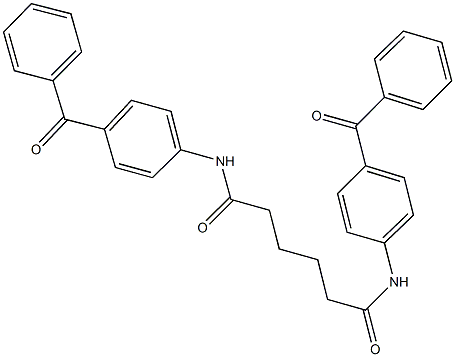 N~1~,N~6~-bis(4-benzoylphenyl)hexanediamide 구조식 이미지