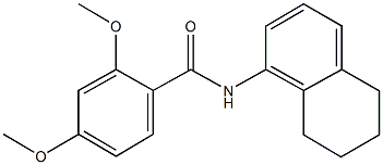 2,4-dimethoxy-N-(5,6,7,8-tetrahydro-1-naphthalenyl)benzamide 구조식 이미지