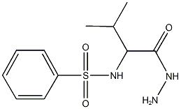 N-[1-(hydrazinocarbonyl)-2-methylpropyl]benzenesulfonamide Structure