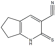 2-thioxo-2,5,6,7-tetrahydro-1H-cyclopenta[b]pyridine-3-carbonitrile 구조식 이미지