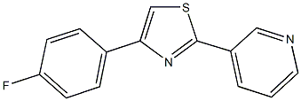 3-[4-(4-fluorophenyl)-1,3-thiazol-2-yl]pyridine Structure