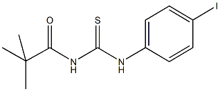 N-(2,2-dimethylpropanoyl)-N'-(4-iodophenyl)thiourea 구조식 이미지