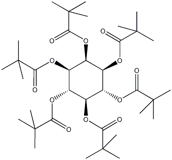 2,3,4,5,6-pentakis[(2,2-dimethylpropanoyl)oxy]cyclohexyl pivalate Structure