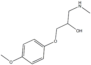 1-(4-methoxyphenoxy)-3-(methylamino)-2-propanol Structure