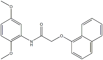 N-(2,5-dimethoxyphenyl)-2-(1-naphthyloxy)acetamide Structure