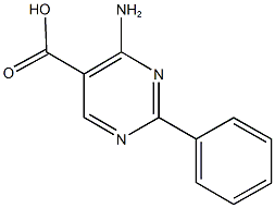 4-amino-2-phenyl-5-pyrimidinecarboxylic acid Structure