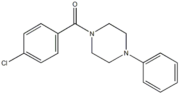 1-(4-chlorobenzoyl)-4-phenylpiperazine 구조식 이미지