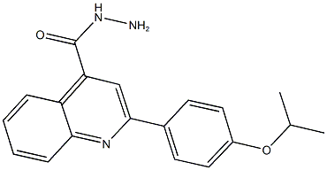 2-(4-isopropoxyphenyl)-4-quinolinecarbohydrazide 구조식 이미지