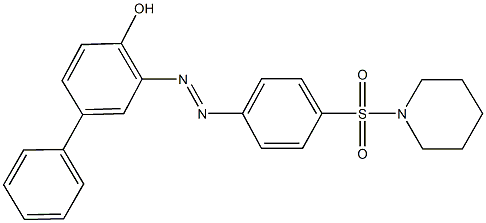 3-{[4-(1-piperidinylsulfonyl)phenyl]diazenyl}[1,1'-biphenyl]-4-ol Structure