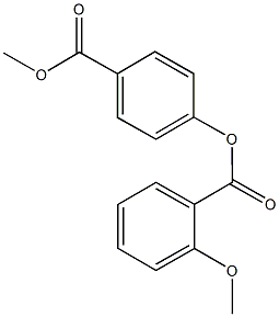 4-(methoxycarbonyl)phenyl 2-methoxybenzoate 구조식 이미지