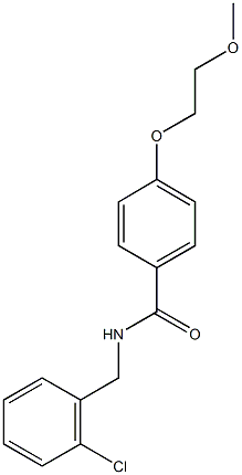 N-(2-chlorobenzyl)-4-(2-methoxyethoxy)benzamide 구조식 이미지