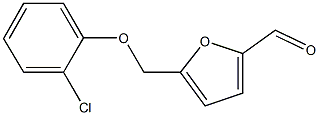 5-[(2-CHLOROPHENOXY)METHYL]-2-FURALDEHYDE Structure