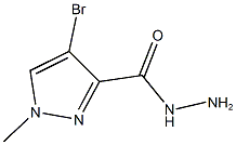 4-BROMO-1-METHYL-1H-PYRAZOLE-3-CARBOHYDRAZIDE 구조식 이미지