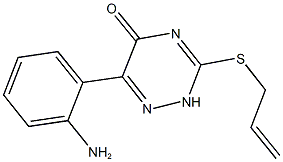 3-(allylsulfanyl)-6-(2-aminophenyl)-1,2,4-triazin-5(2H)-one 구조식 이미지