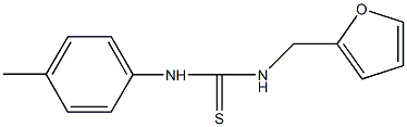 N-(2-furylmethyl)-N'-(4-methylphenyl)thiourea 구조식 이미지