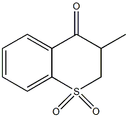 3-methyl-2,3-dihydro-4H-thiochromen-4-one 1,1-dioxide 구조식 이미지