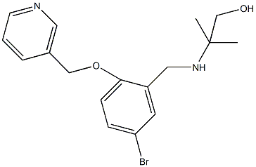 2-{[5-bromo-2-(3-pyridinylmethoxy)benzyl]amino}-2-methyl-1-propanol Structure