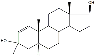 3,5,10,13-tetramethyl-4,5,6,7,8,9,10,11,12,13,14,15,16,17-tetradecahydro-3H-cyclopenta[a]phenanthrene-3,17-diol 구조식 이미지