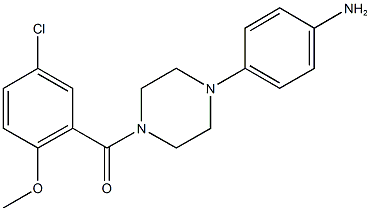 4-[4-(5-chloro-2-methoxybenzoyl)-1-piperazinyl]phenylamine Structure