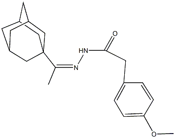 N'-[1-(1-adamantyl)ethylidene]-2-(4-methoxyphenyl)acetohydrazide Structure