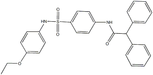 N-{4-[(4-ethoxyanilino)sulfonyl]phenyl}-2,2-diphenylacetamide 구조식 이미지