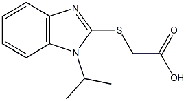 [(1-isopropyl-1H-benzimidazol-2-yl)sulfanyl]acetic acid Structure