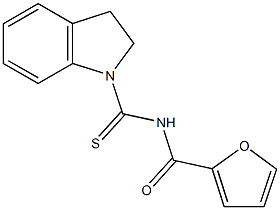 N-(2,3-dihydro-1H-indol-1-ylcarbothioyl)-2-furamide 구조식 이미지