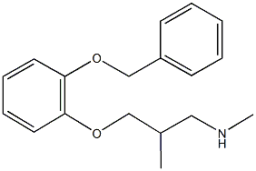 3-[2-(benzyloxy)phenoxy]-N,2-dimethyl-1-propanamine 구조식 이미지