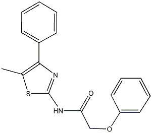 N-(5-methyl-4-phenyl-1,3-thiazol-2-yl)-2-phenoxyacetamide Structure