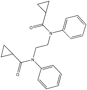 N-{2-[(cyclopropylcarbonyl)anilino]ethyl}-N-phenylcyclopropanecarboxamide Structure