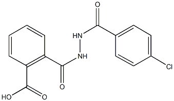 2-({2-[(4-chlorophenyl)carbonyl]hydrazino}carbonyl)benzoic acid 구조식 이미지