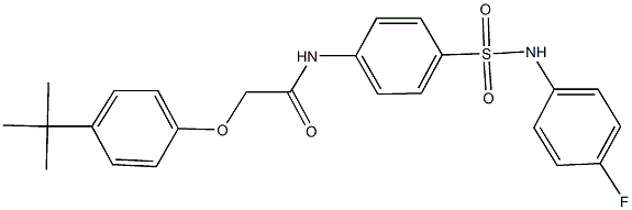 2-(4-tert-butylphenoxy)-N-{4-[(4-fluoroanilino)sulfonyl]phenyl}acetamide Structure