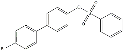 4'-bromo[1,1'-biphenyl]-4-yl benzenesulfonate Structure