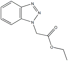 ethyl 1H-1,2,3-benzotriazol-1-ylacetate 구조식 이미지