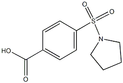 4-(1-pyrrolidinylsulfonyl)benzoic acid 구조식 이미지