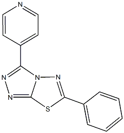 6-phenyl-3-(4-pyridinyl)[1,2,4]triazolo[3,4-b][1,3,4]thiadiazole Structure