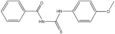 N-benzoyl-N'-(4-methoxyphenyl)thiourea Structure