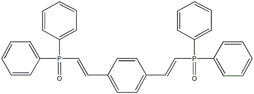 (2-{4-[2-(diphenylphosphoryl)vinyl]phenyl}vinyl)(diphenyl)phosphine oxide 구조식 이미지