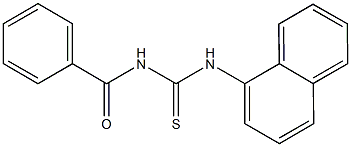 N-benzoyl-N'-(1-naphthyl)thiourea 구조식 이미지