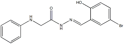 2-anilino-N'-(5-bromo-2-hydroxybenzylidene)acetohydrazide Structure